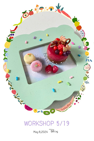 「樹脂粘土のお菓子たちのミニチュアワールド」講習会